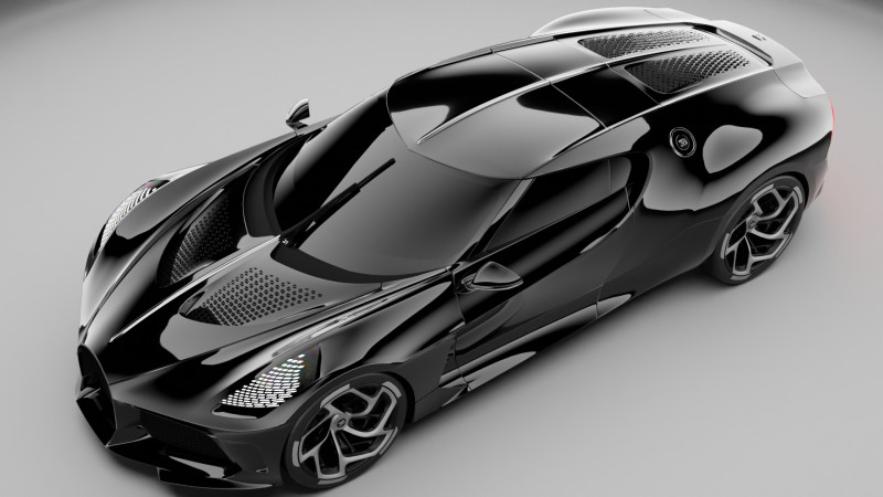 Bugatti La Voiture Noire Modello 3D .c4d .max .obj .3ds .fbx .stl .blend