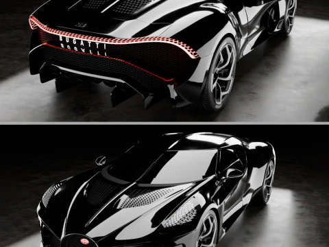 Bugatti La Voiture Noire 3D Model