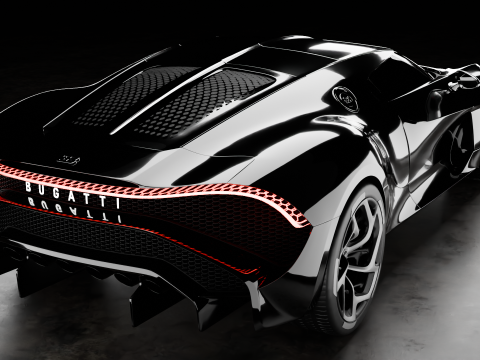 Bugatti La Voiture Noire Modello 3D