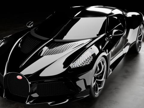Bugatti La Voiture Noire Modello 3D