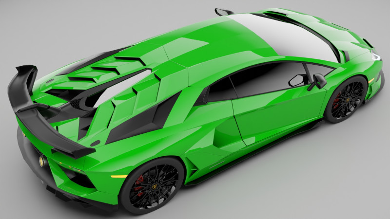Lamborghni Aventador SVJ 2019 Modello 3D .c4d .max .obj .3ds .fbx .stl .blend 