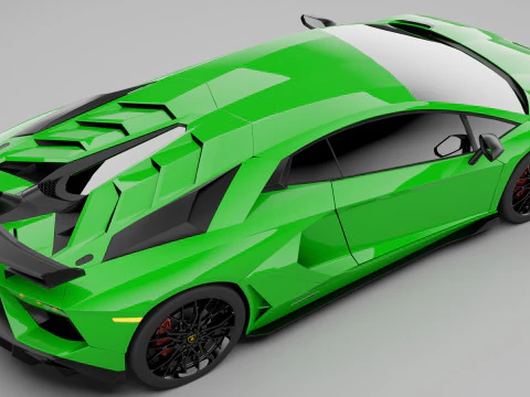 兰博基尼 Aventador SVJ 2019 3D 模型