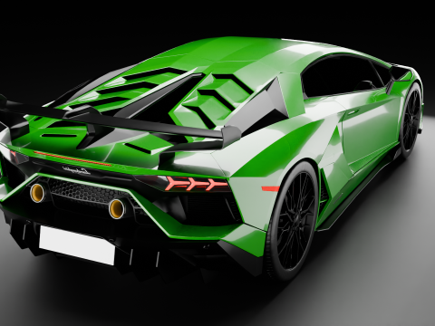 Lamborghni Aventador SVJ 2019 Modello 3D