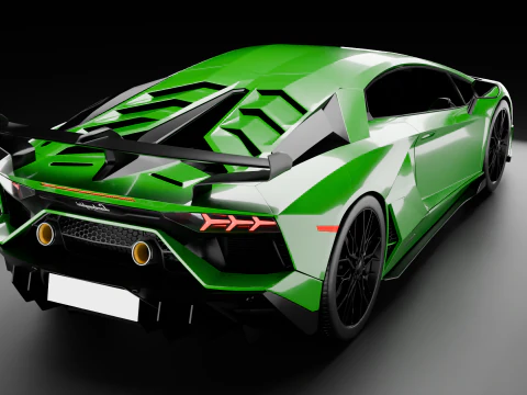 Lamborghni Aventador SVJ 2019 3D Model