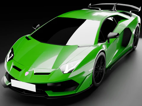 Lamborghni Aventador SVJ 2019 3D Model