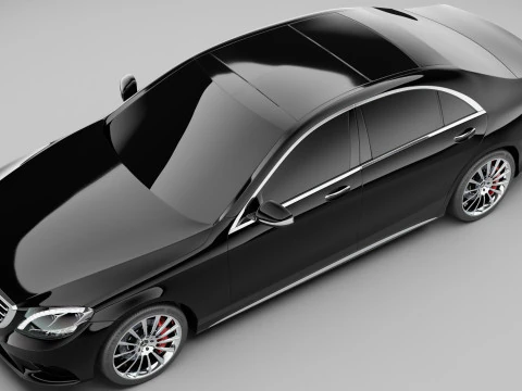 Mercedes-Benz S65 W222 2014 Modello 3D
