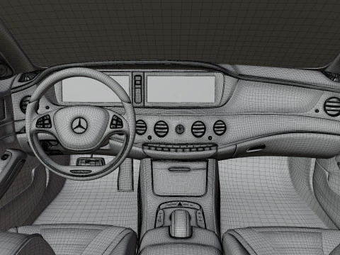 Mercedes-Benz S65 W222 2014 Modello 3D