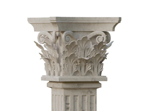 Corinthian Column 3D Model