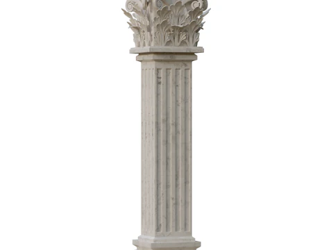 Corinthian Column 3D Model