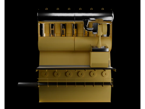 Marine engine 3D Model