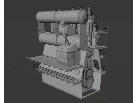 Marine engine 3D Model