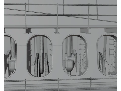 Marine engine 3D Model