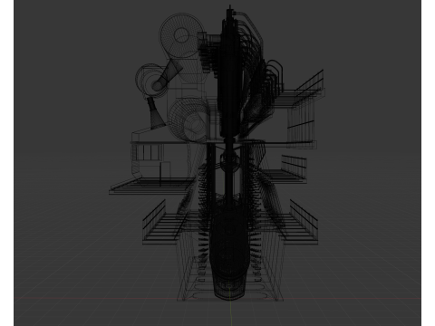 Marine engine 3D Модель