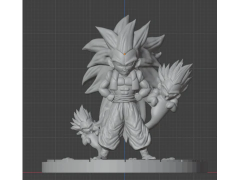 Gotenks SS3 by Pero86 3D Print Model