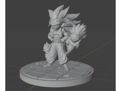 Gotenks SS3 by Pero86 Modelo de impresión 3D