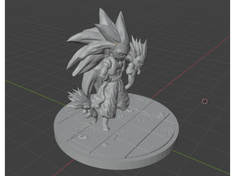 Gotenks SS3 by Pero86 3D Print Model