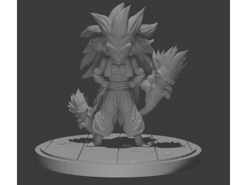 Gotenks SS3 by Pero86 Modelo de impresión 3D