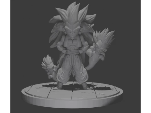 Gotenks SS3 by Pero86 3D Print Model