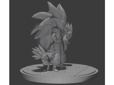 Gotenks SS3 by Pero86 3D Print Model