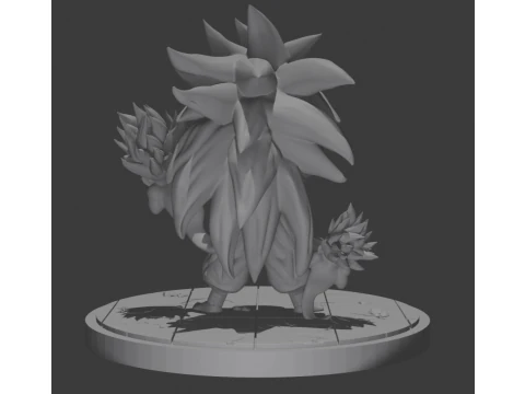 Gotenks SS3 by Pero86 3D Print Model