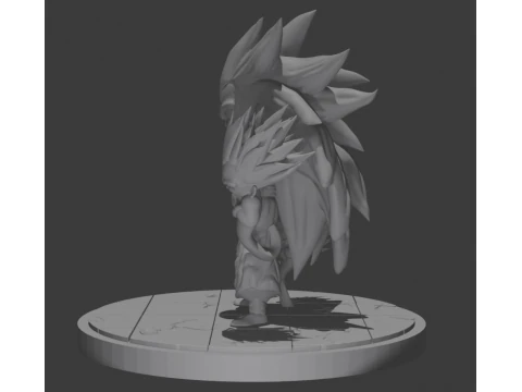 Gotenks SS3 by Pero86 3D Print Model