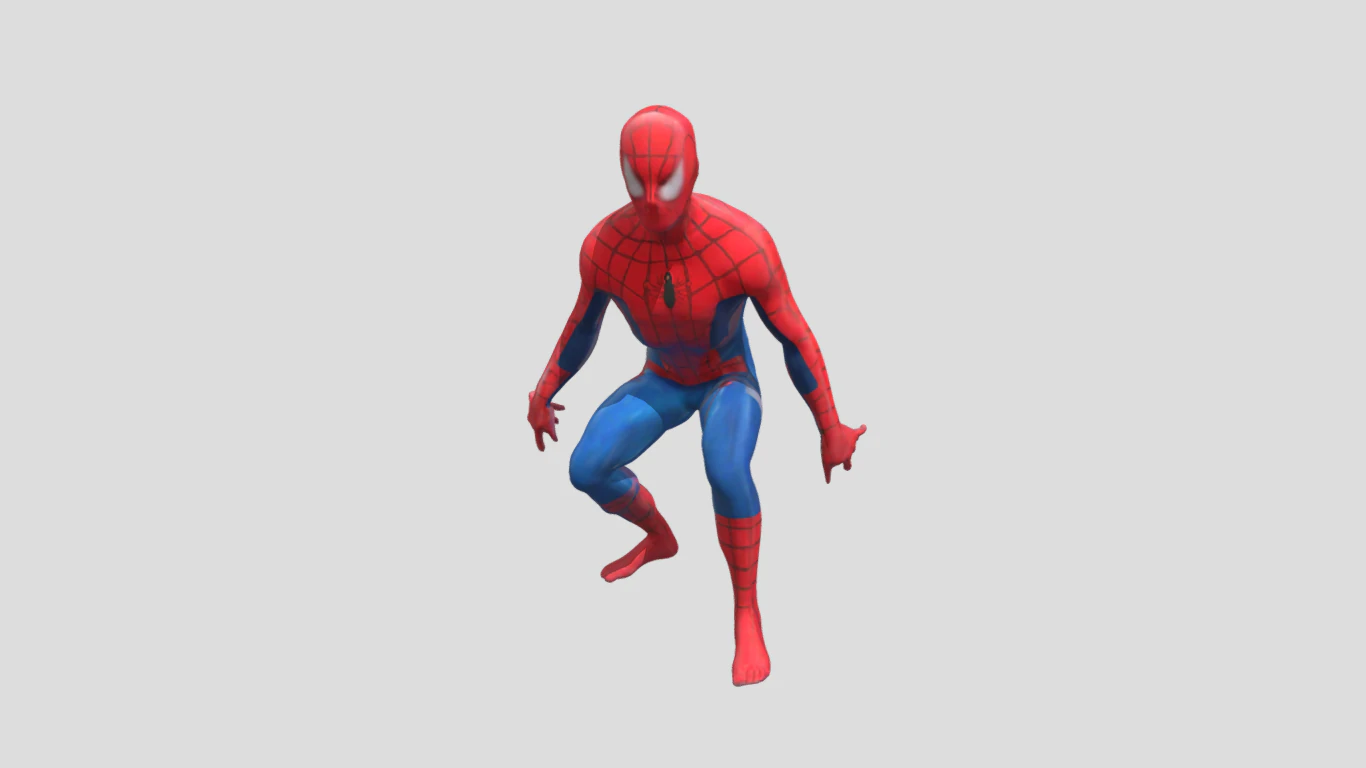 Spider Hero - High-Quality for Animation Games and Printing 3D Model .c4d .max .obj .3ds .fbx .stl .blend 