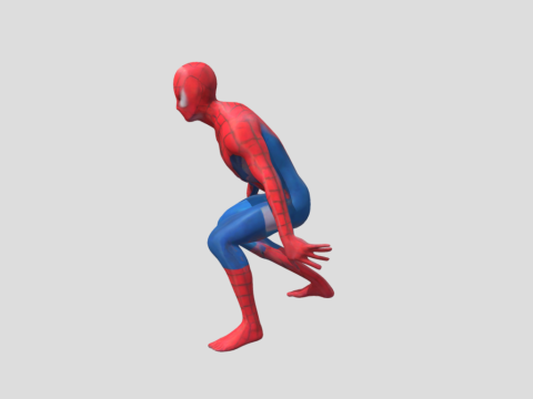 Spider Hero - High-Quality for Animation Games and Printing 3D Model