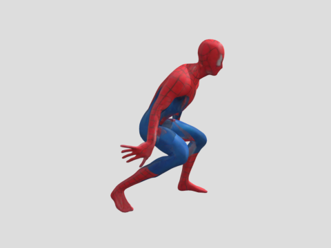 Spider Hero - High-Quality for Animation Games and Printing 3D Model