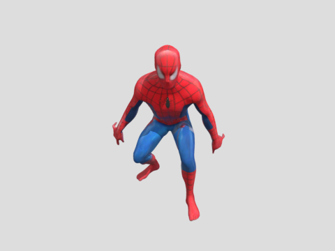 Spider Hero - High-Quality for Animation Games and Printing 3D Model
