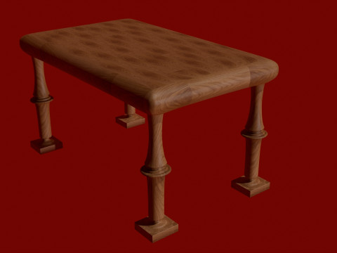 Table in Victorian style 3D Model
