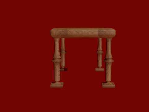 Table in Victorian style 3D Model