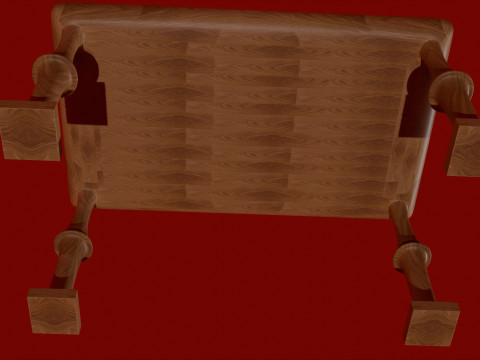 Table in Victorian style 3D Model