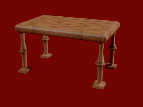 Table in Victorian style 3D Model