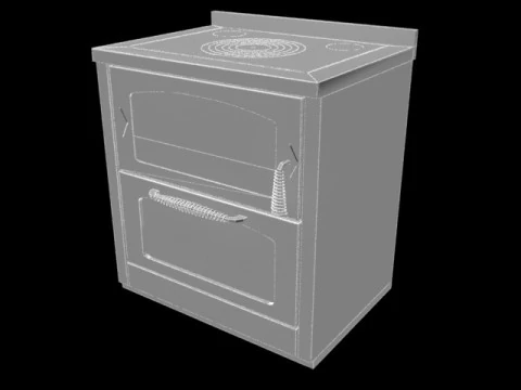 D80Max Wood-fired kitchen 3D Model