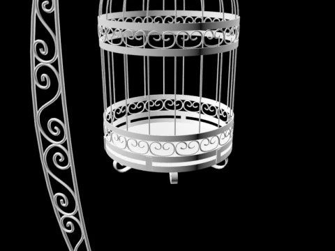 Cage Stand 3D Model