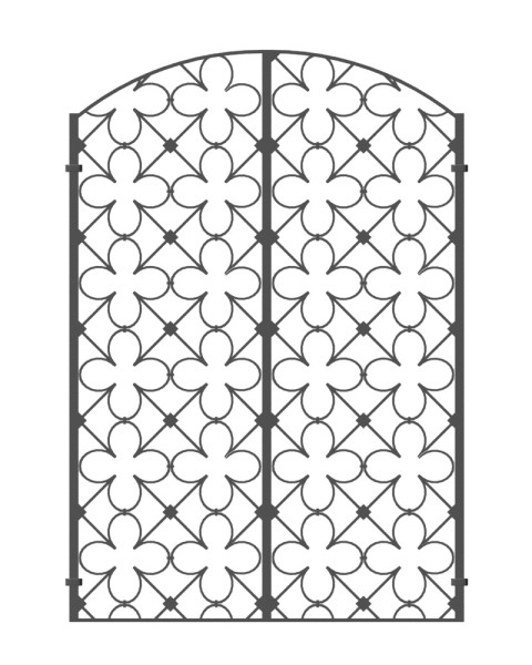 Iron Gate 3D Model .c4d .max .obj .3ds .fbx .stl .blend 