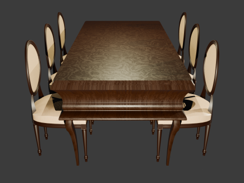 TABLE SET 3D Model