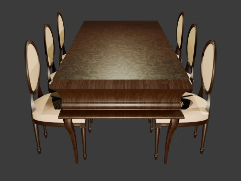 TABLE SET 3D Model