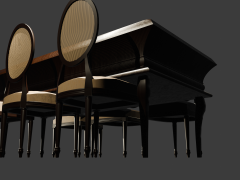 TABLE SET 3D Model