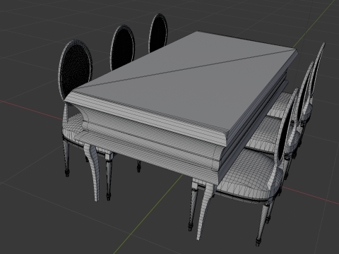 TABLE SET 3D Model