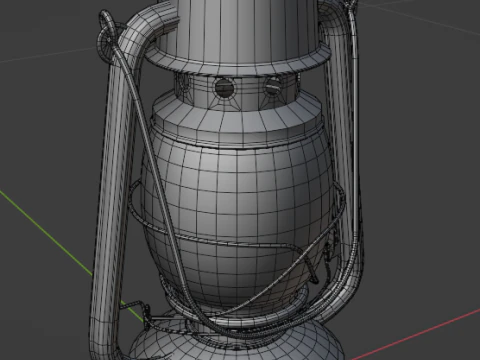 Oil Lantern 3D Model