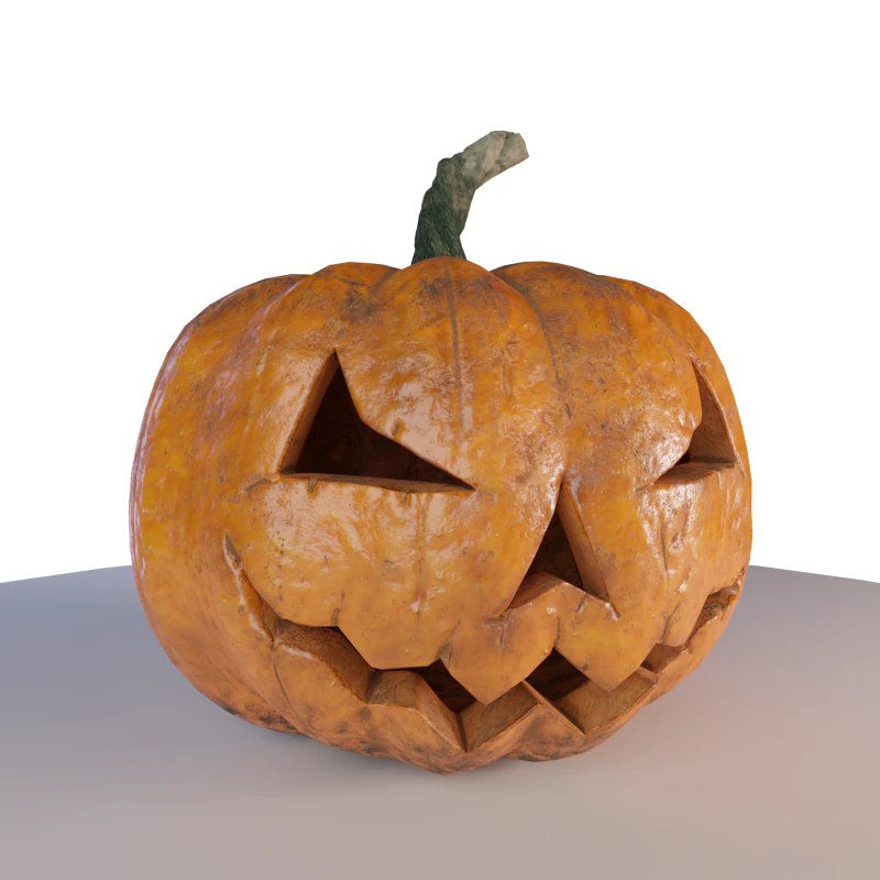 南瓜01 3D 模型 .c4d .max .obj .3ds .fbx .stl .blend 