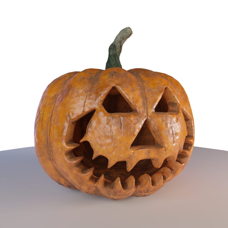 Pumpkin03 3D Model .c4d .max .obj .3ds .fbx .stl .blend 