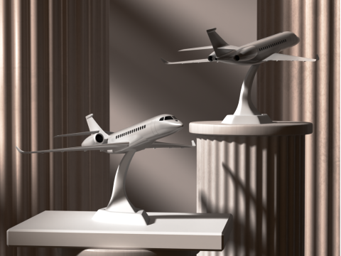 Dassault Falcon 6x for 3D Printing 3D प्रिंट मॉडल