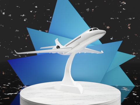 Dassault Falcon 6x for 3D Printing Modello di stampa 3D