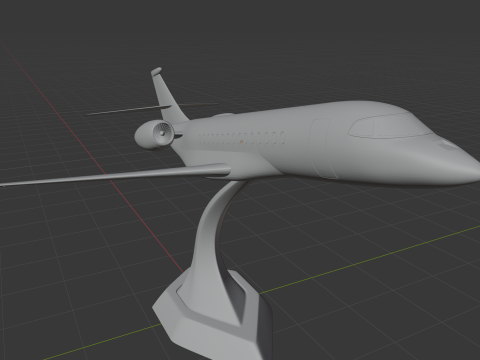 Dassault Falcon 6x for 3D Printing Modello di stampa 3D
