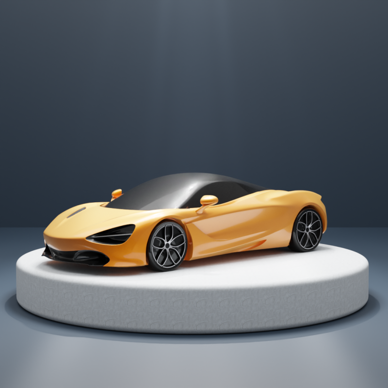 McLaren 720S Basic Model 3D Принт Модель .c4d .max .obj .3ds .fbx .stl .blend