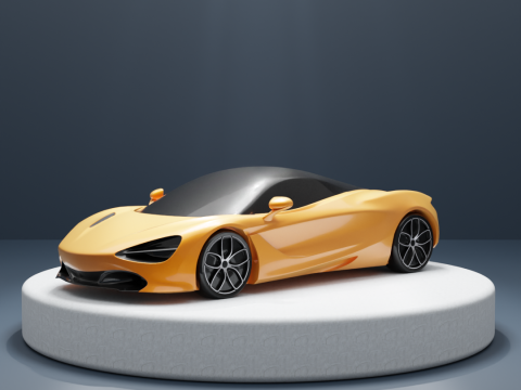 McLaren 720S Basic Model Modèles 3D en vedette