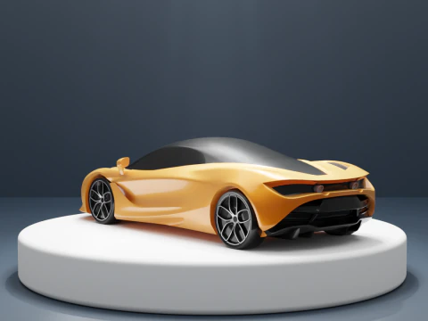 McLaren 720S Basic Model 3D Print Model