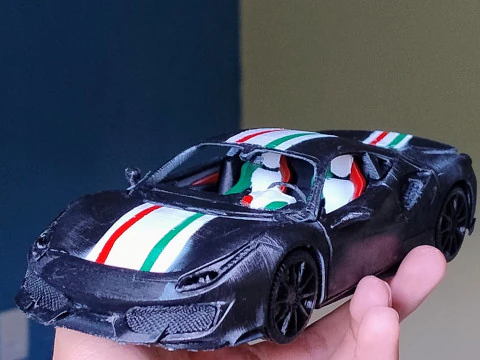 Ferrari 488 Pista 3D Print Model